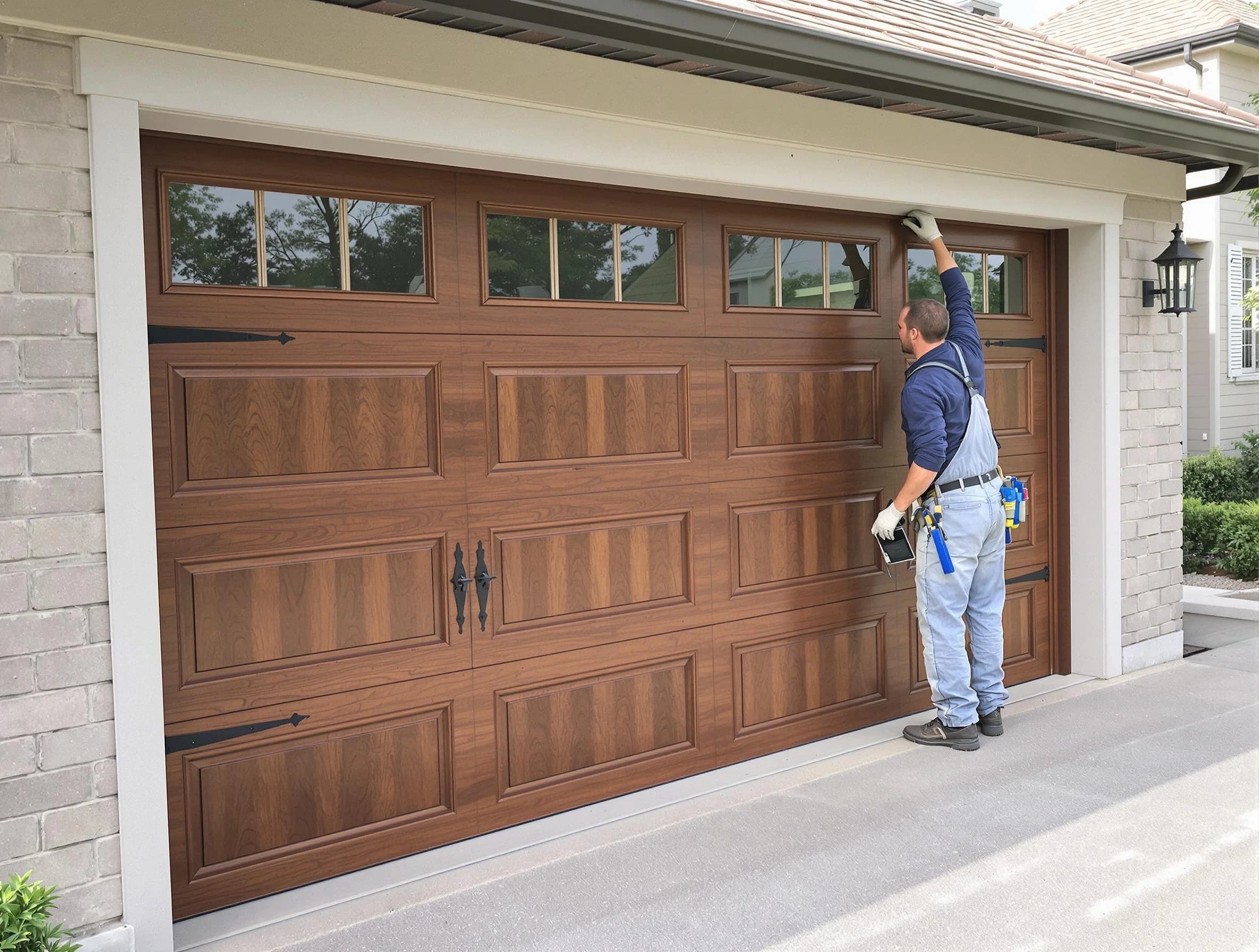 Custom garage door showcase by Nutley Garage Door Repair in Nutley