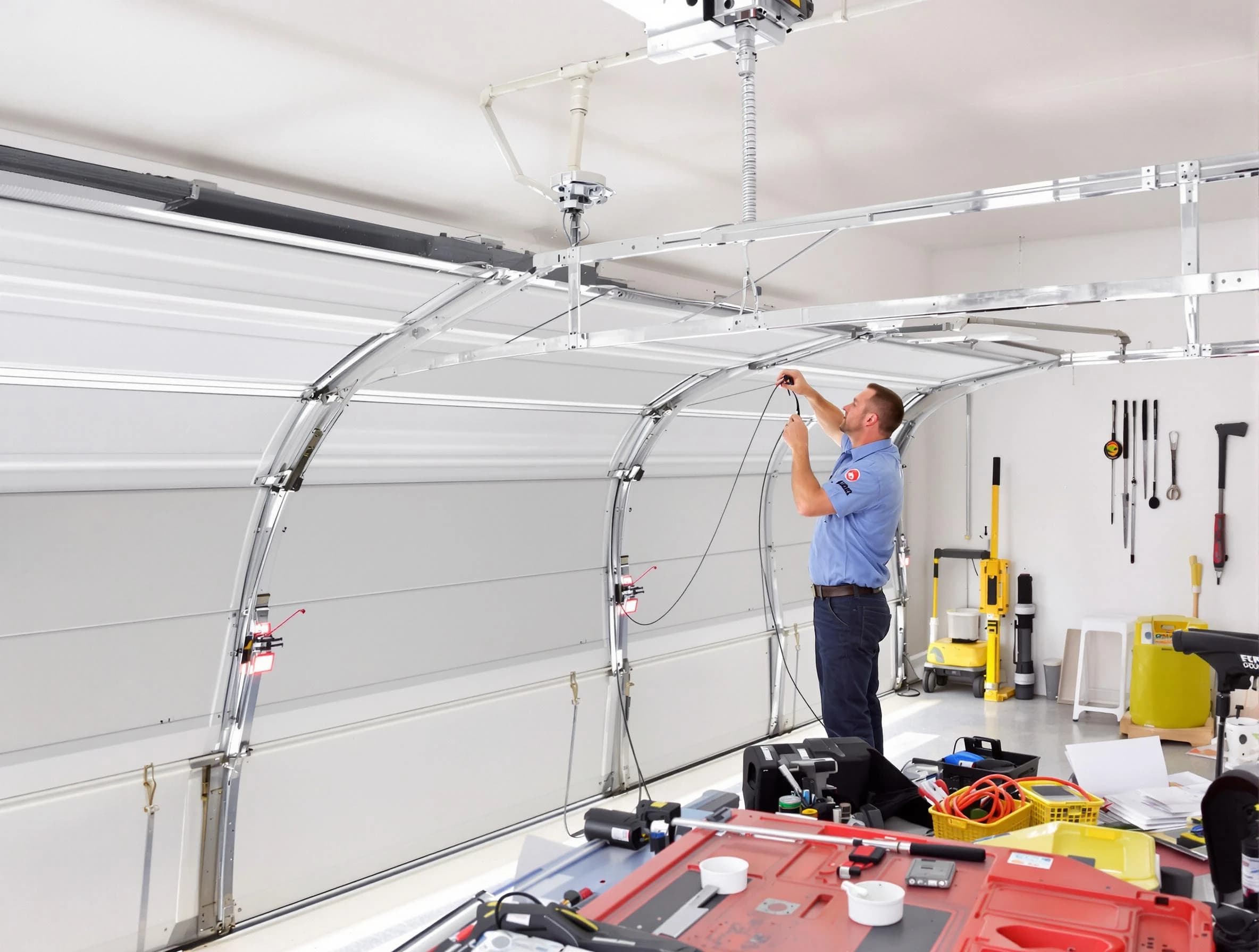 Garage door cable repair service by Nutley Garage Door Repair in Nutley