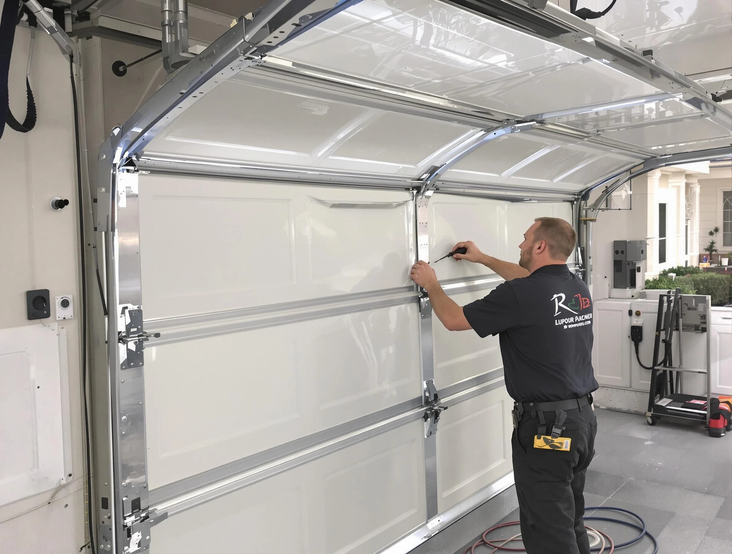 Nutley Garage Door Repair professional performing panel repair in Nutley