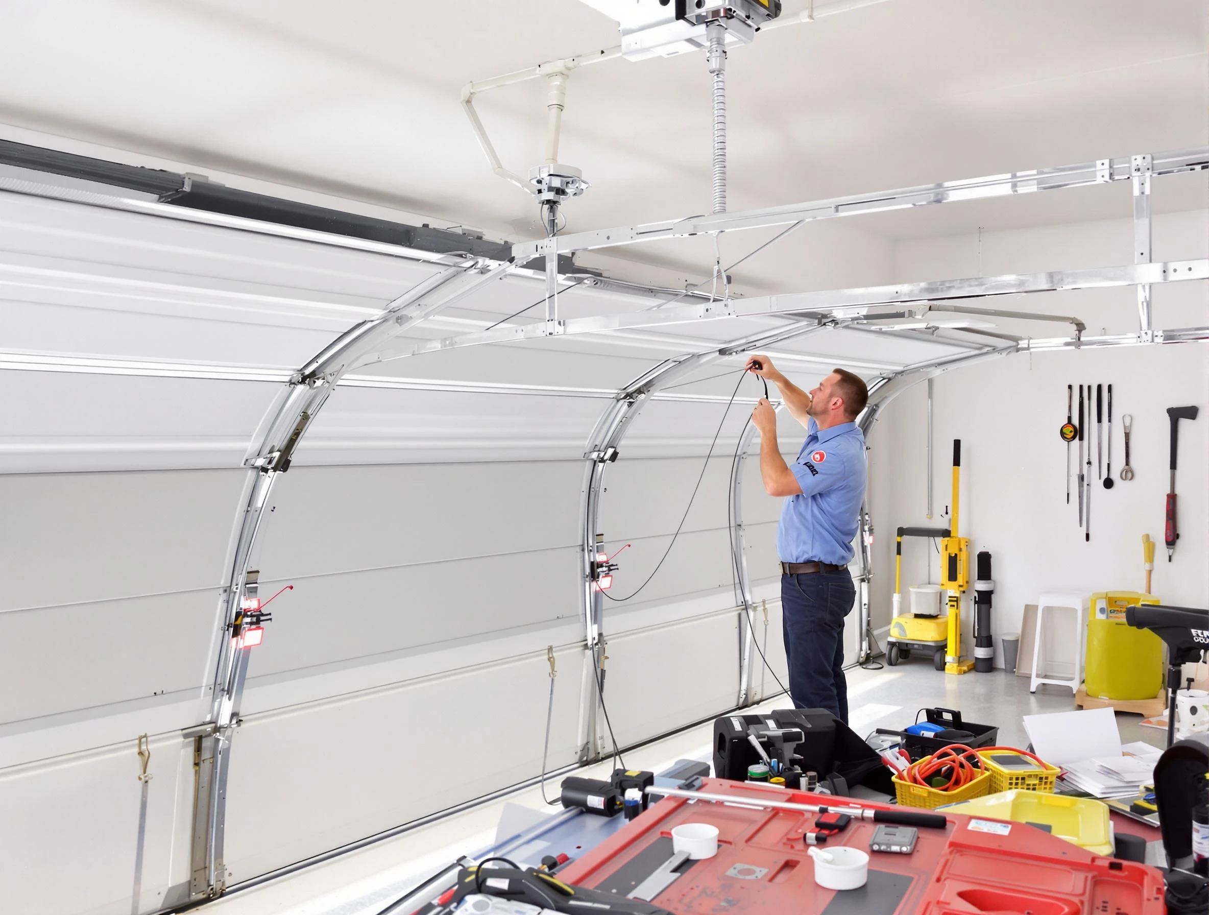 Garage door cable repair service by Nutley Garage Door Repair in Nutley