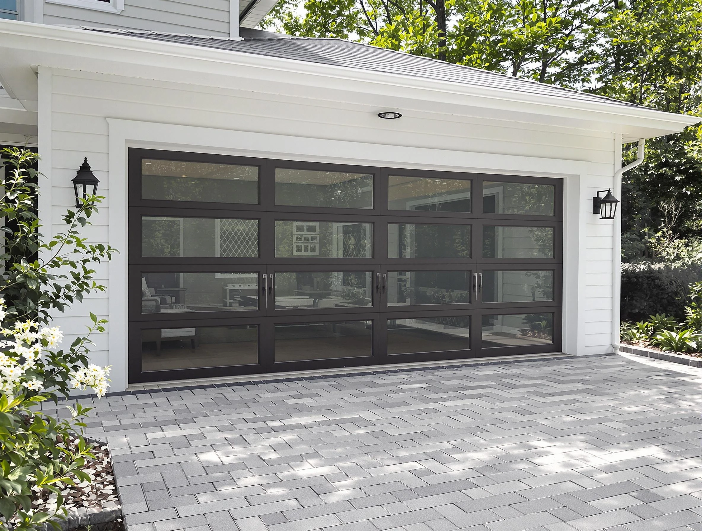 Nutley Garage Door Repair design specialist presenting custom garage door options to Nutley homeowner